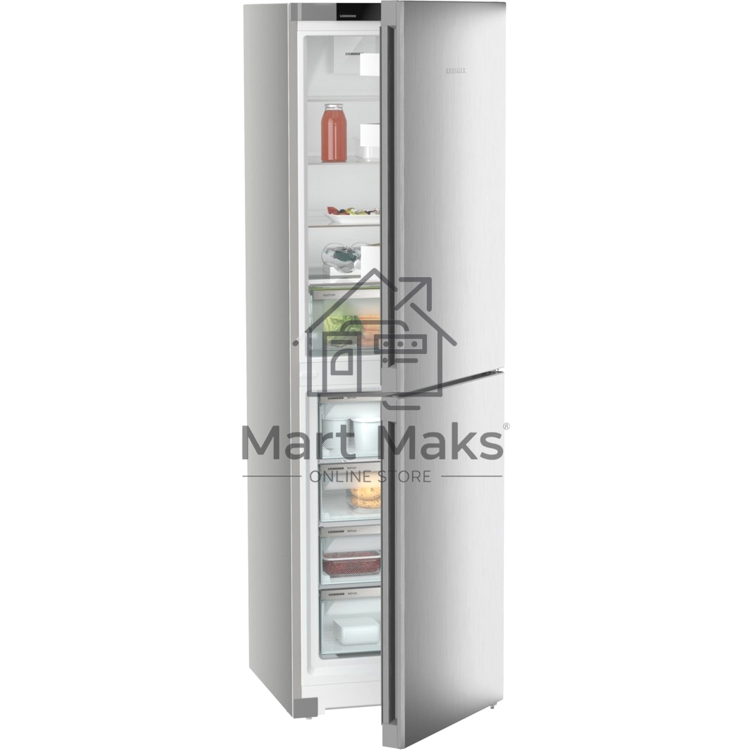 Холодильник Liebherr CNsfd 5704-22 001 серебристый двухкамерный 225/123л морозилка снизу