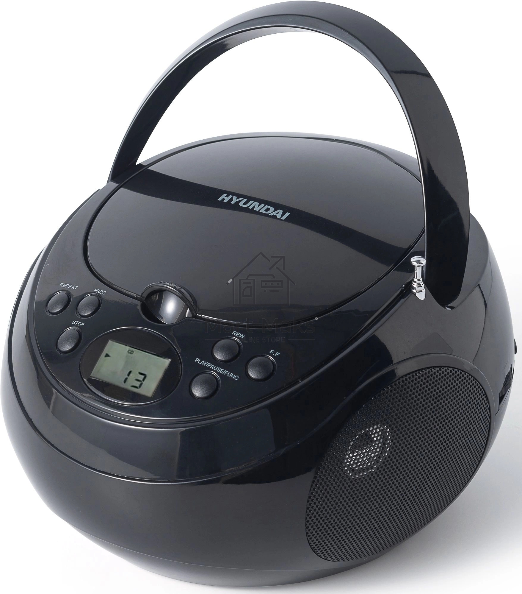 Аудиомагнитола Hyundai H-CD3300 черный 4Вт CD CDRW MP3 FM(dig)