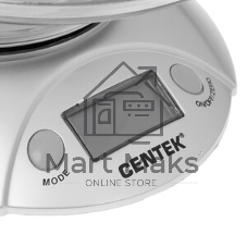 Весы кухонные Centek CT-2451 электронные, чаша, пластик, 5кг серебро/черный