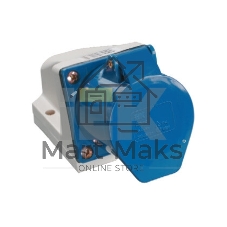 Розетка ОП 16А 220В 2P+PЕ ССИ-113 IP44 IEK PSR11-016-3