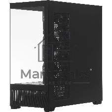 Корпус ACCORD ACC-ZA11B AR Black, Midi-Tower, чёрный, 4 x 120 мм