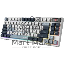 Клавиатура MSI Forge GK600 гибридная, Bluetooth, радиоканал, белый