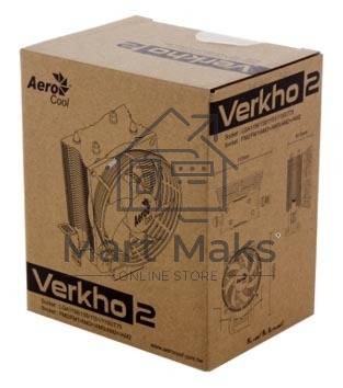 Кулер для процессора AeroCool / Formula Verkho 2 Dual серебристый, 90 мм, алюминий/медь, 2000 об/мин, 25 дБ, 4 pin, 120 Вт, 135 мм