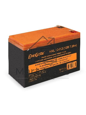 Батарея ExeGate EX285658RUS HRL 12-7.2 (12V 7.2Ah, 1227W, клеммы F2)