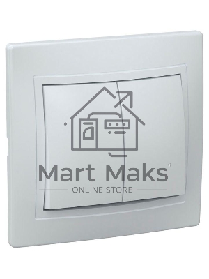 Выключатель Iek EVK20-K01-10-DM ВС10-2-0-КБ 2кл 10А КВАРТА (белый)