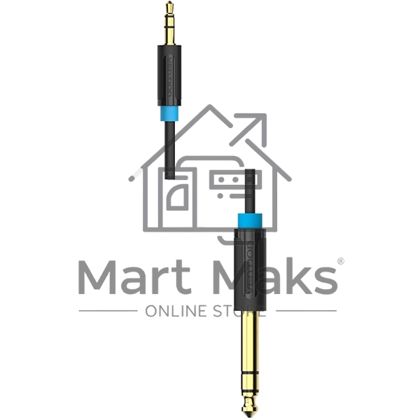 Кабель Vention аудио Jack 6,5 mm M/ 3,5 M - 5 м