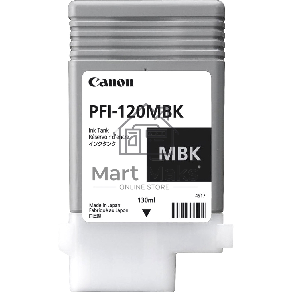 Картридж струйный Canon PFI-120 MBK 2884C001 черный матовый (130мл) для Canon Canon imagePROGRAF TM-200/205
