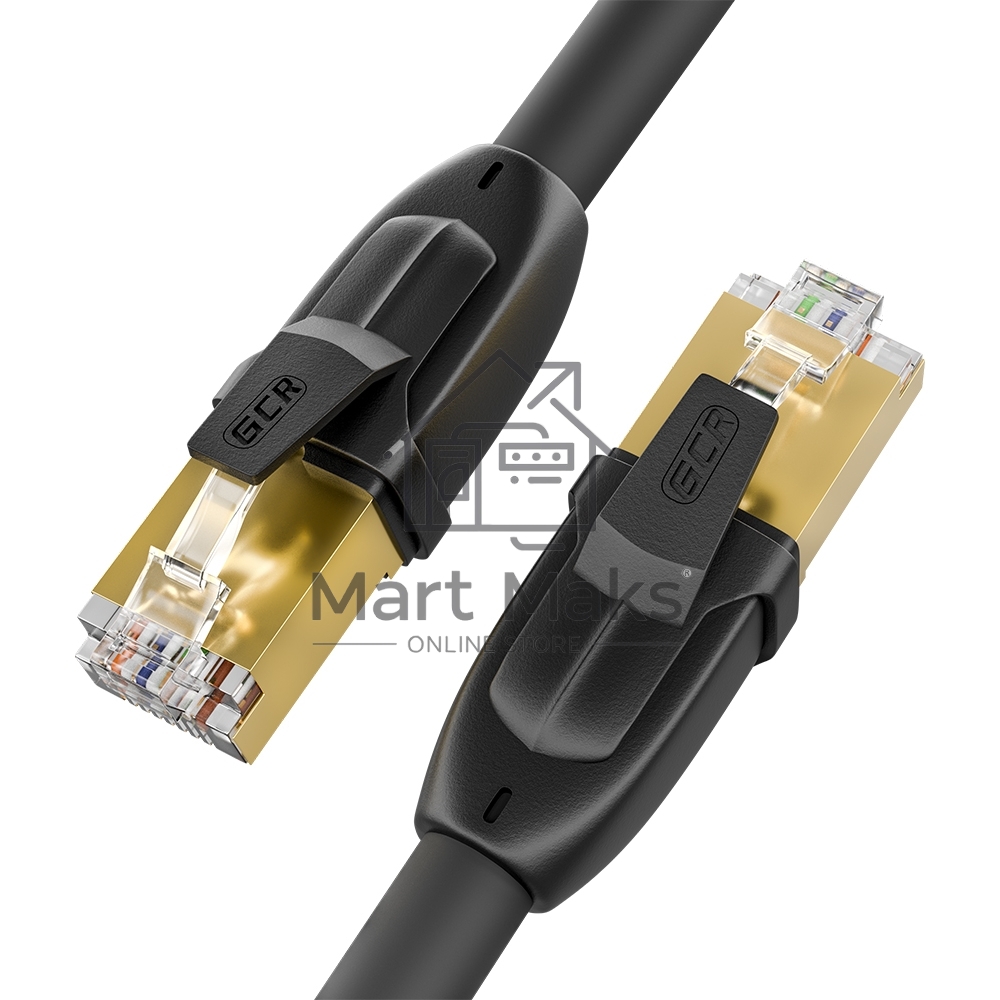 Патч-корд GCR PROF прямой 7.5m, FTP медь кат.6, позолоч. контакты и коннектор, 25 AWG, Deluxe ethernet high speed 10 Гбит/с, RJ45, T568B, GCR-52548