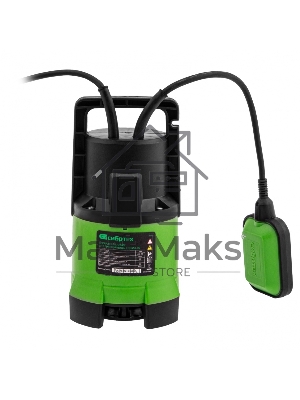 Дренажный насос Сибртех для грязной воды СДН450-35, 450 Вт, напор 5,5 м, 8000 л/ч