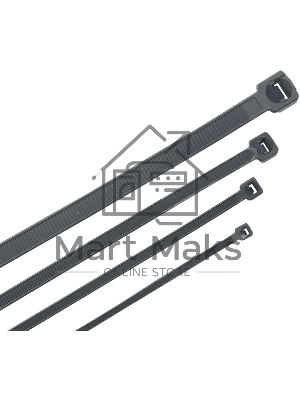 Стяжка пластиковая ITK HKB-W48-L200 200x4.8 мм (упак:100 шт) полиамид внешний (-25/+75) черный