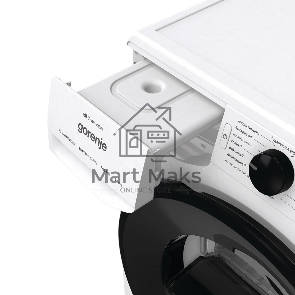 Сушильная машина Gorenje DGPNE82GNLW белый, 8 кг, сушка - конденсационная, программ - 16, 60 x 85 x 62.5 см