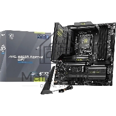 Материнская плата MSI MAG B860M MORTAR WIFI, LGA 1851, Intel B860, 4xDDR5 (до 256 ГБ), 4xSATA, 3xM.2 (1xPCIe 5.0, 2xPCIe 4.0), 1xPCIe 5.0 x16, 1xPCIe 4.0 x4, 1xHDMI, 1xDP, 1x5Gb LAN, Wi-Fi 7, Bluetooth 5.4, 1xUSB-C 40Gbps (Thunderbolt 4), 1xUSB-C 10Gbps, 3xUSB-A 10Gbps, 4xUSB-A 2.0, 3x3.5 мм + S/PDIF оптический, 7.1, чёрный, mATX