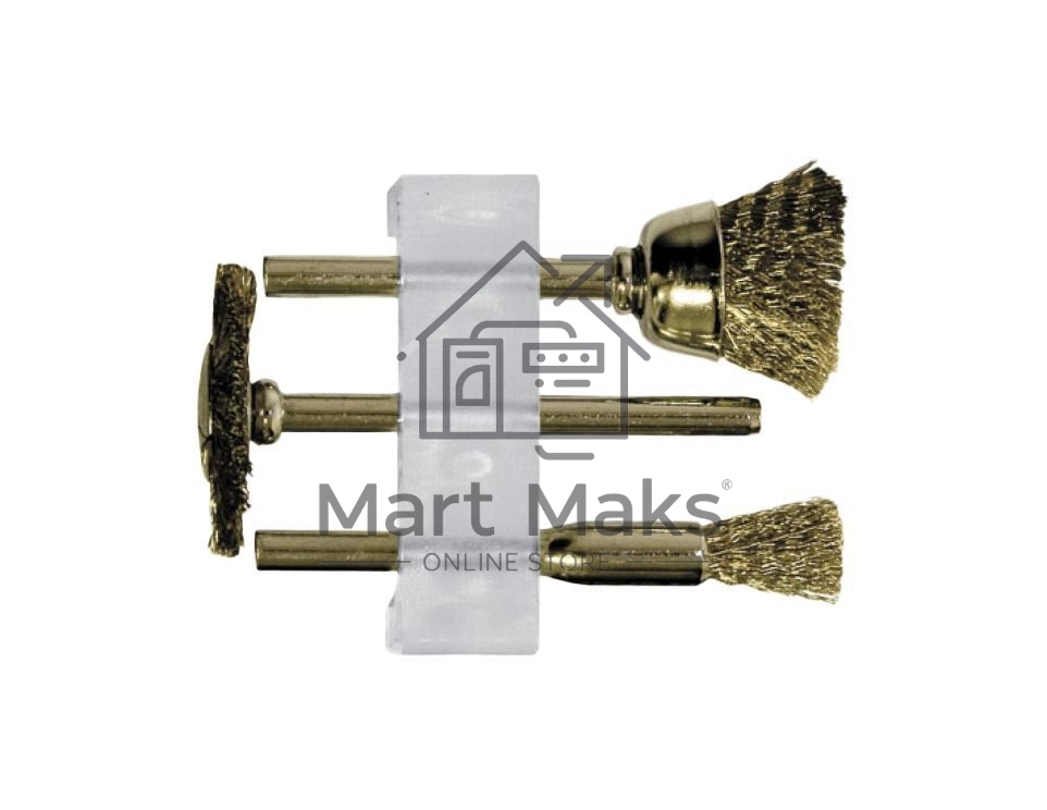 Кордщетка FIT 36906из нержавеющей стали набор 3шт.