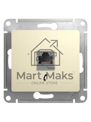 Механизм розетки телеф. 1-м СП Glossa RJ11 беж. SchE GSL000281T