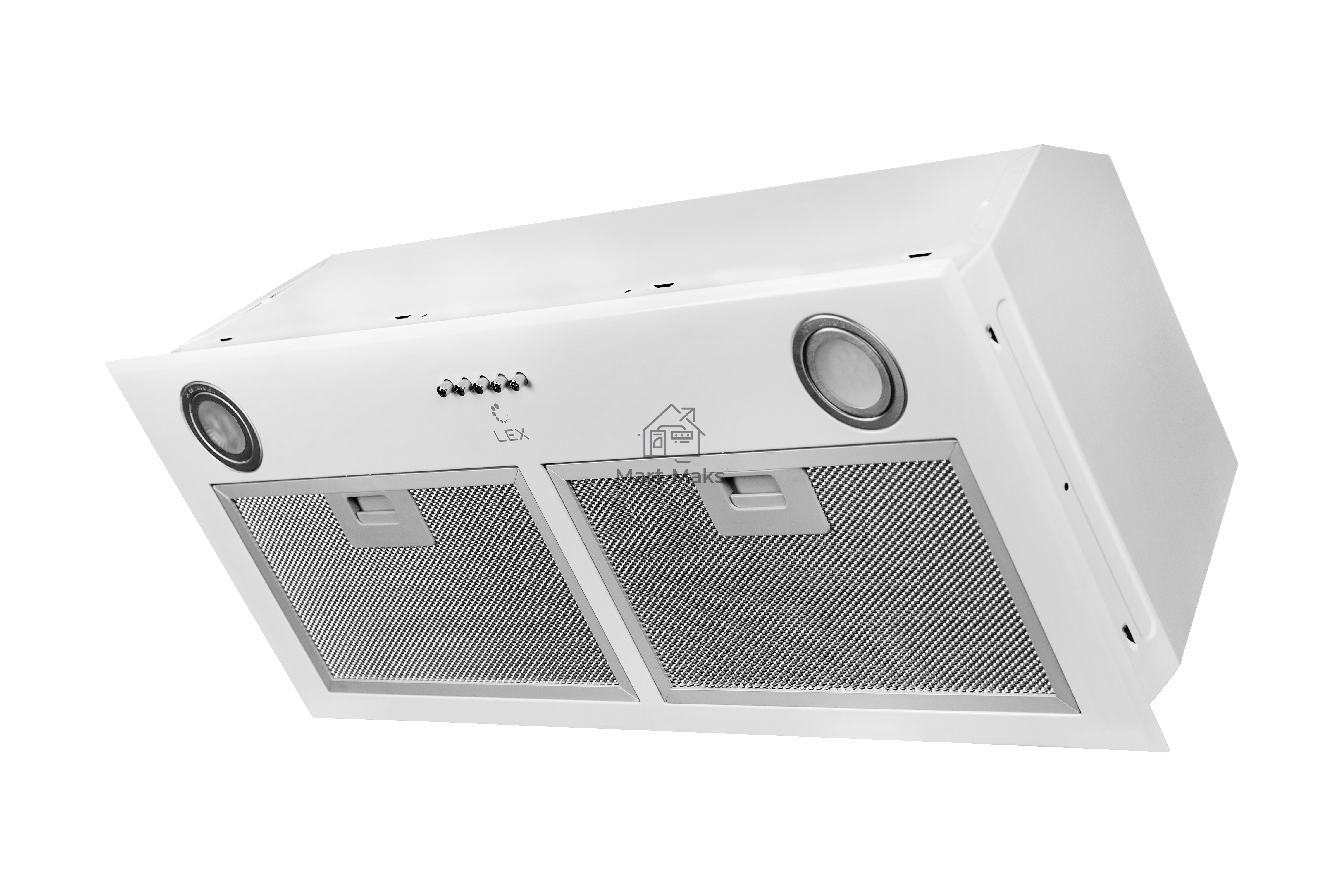 Вытяжка встраиваемая Lex GS Bloc P 900 белый управление: кнопочное (1 мотор)