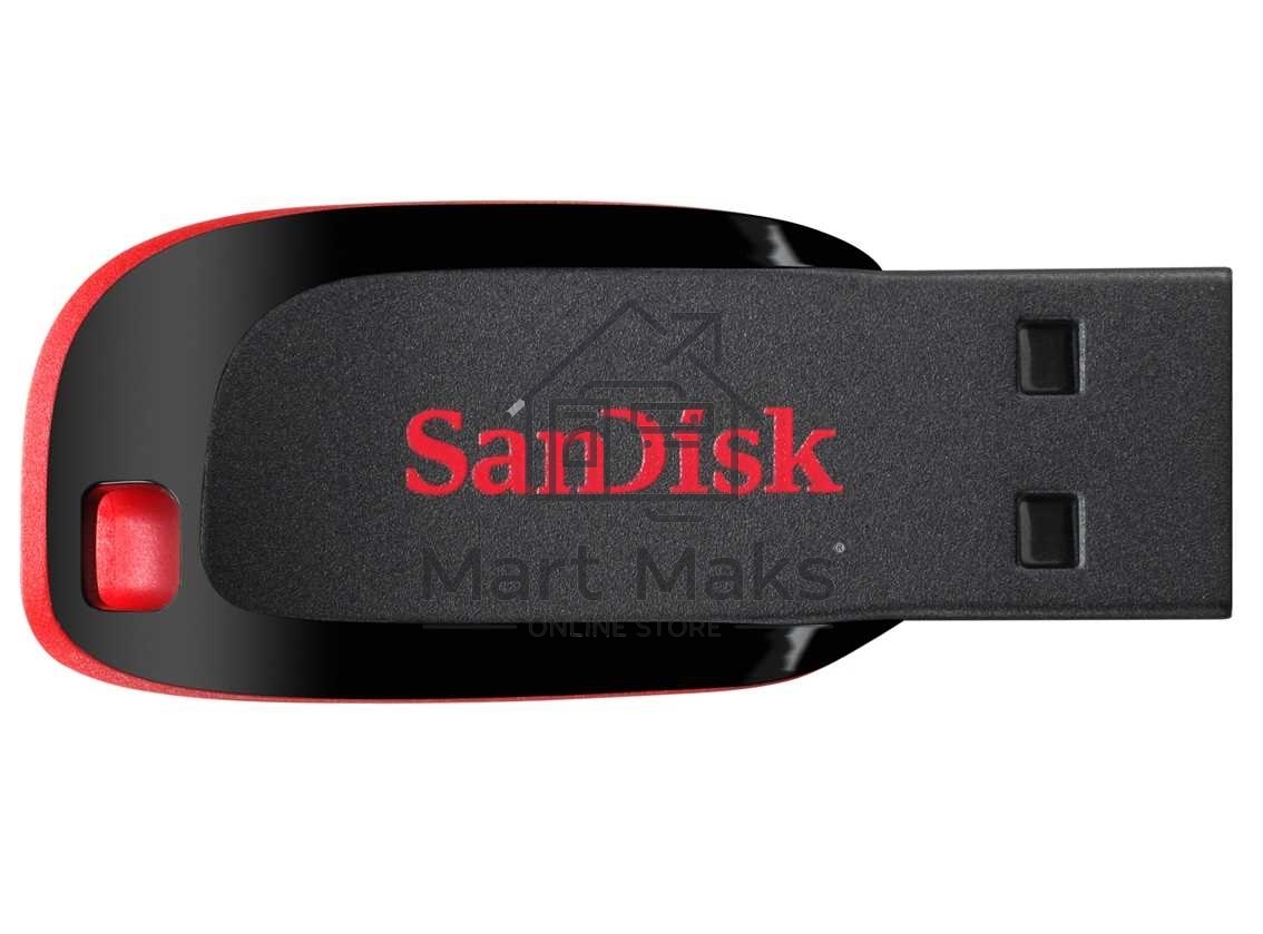 Флешка USB R/W R/W Sandisk 64Gb Cruzer Blade SDCZ50-064G-B35 USB2.0 черный/красный