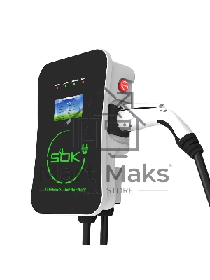 Зарядная станция S'OK Green Energy M3W Series Wallbox EV Charger SM3W31116542-5, 3-phase, 11kw (16a/ 380v), ocpp 1.6j, уровень защиты ip54, кабель 5м