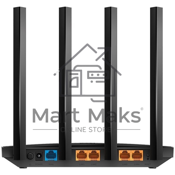 Роутер беспроводной TP-Link Archer C6U AC1200 10/100/1000BASE-TX/4G ready черный