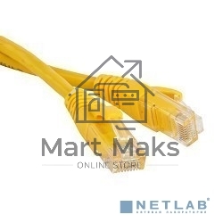 Патч-корд Hyperline PC-LPM-UTP-RJ45-RJ45-C6-2M-LSZH-YL Патч-корд U/UTP, Cat.6, LSZH, 2 м, желтый
