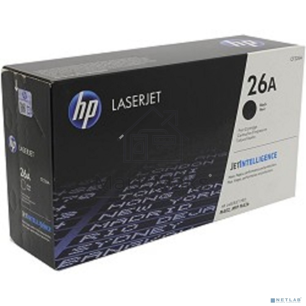 Тонер Картридж HP 26A CF226A черный для HP LJ Pro M402/M426 (3100стр.)