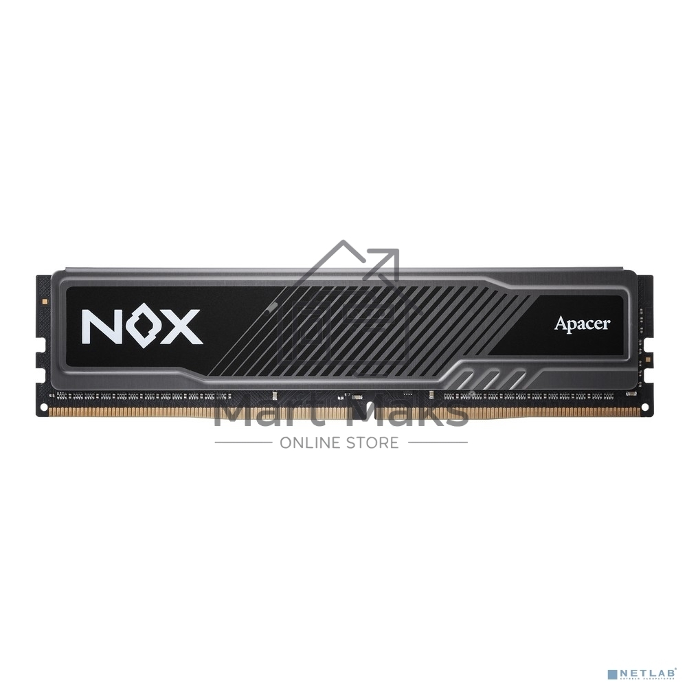 Оперативная память Apacer Nox, DDR4, 8GB (1x8GB), 3200MHz, UDIMM, CL16, с радиатором, серый