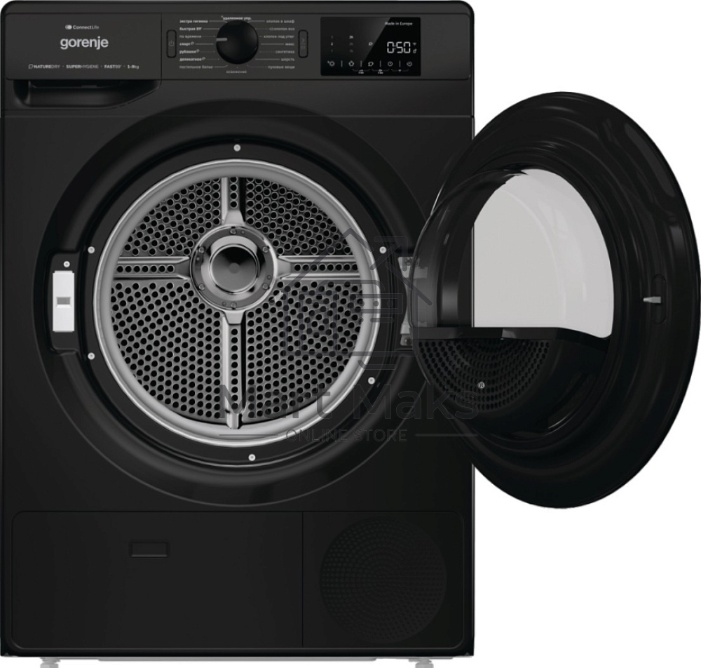 Сушильная машина Gorenje DPNE92GNLWIFI/C белый, 9 кг, сушка - тепловой насос, программ - 15, 60 x 85 x 65.3 см