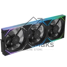 Кулер для корпуса Thermalright TL-M12QR Reverse (124x120x25mm, 4-pin PWM, ARGB, 47.6CFM, 23.2dBA, 1500RPM, черный)
