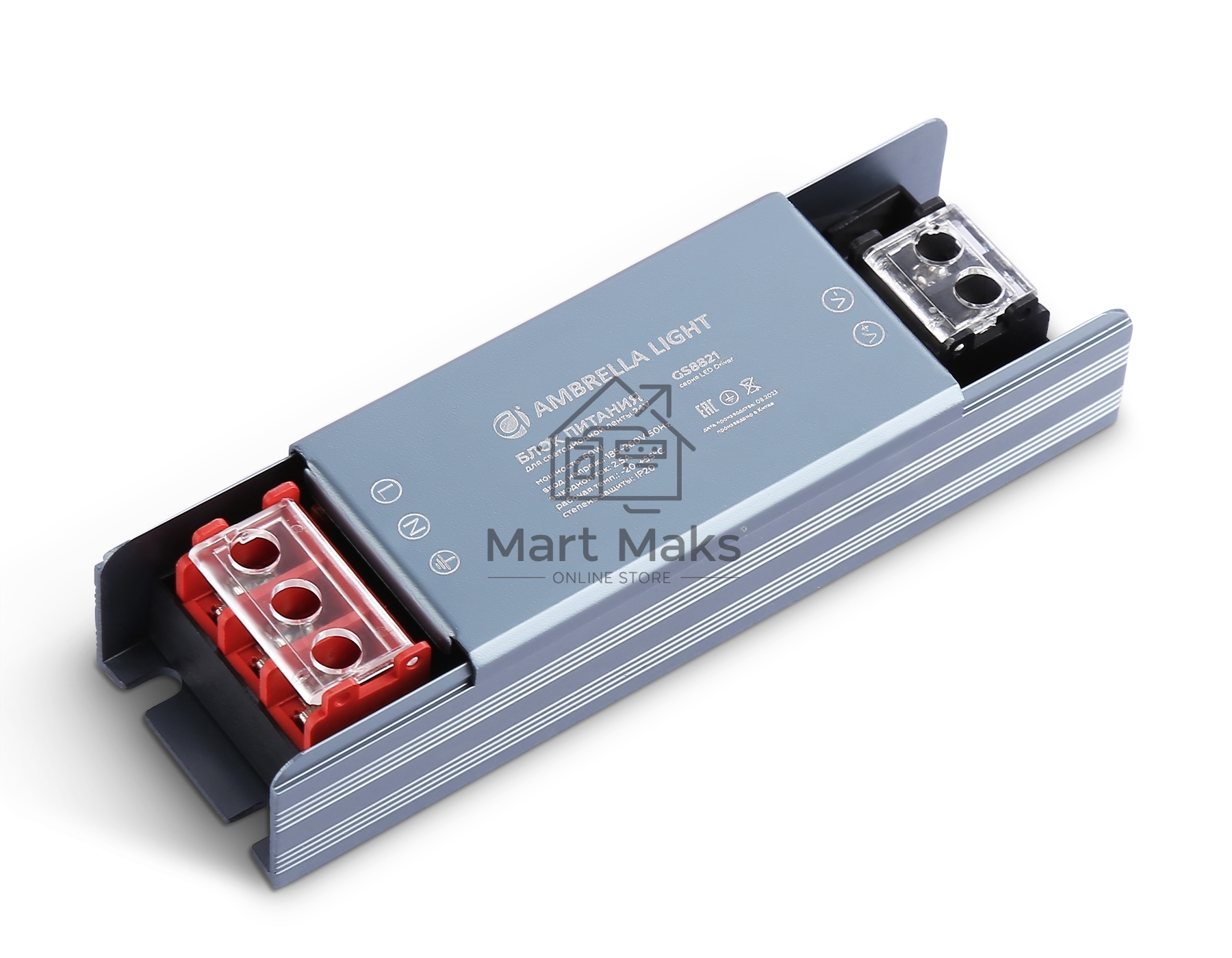 Блок питания 24V 60W 2.5A IP20 185-260V 115*35*22