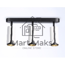 Светильник Ambrella light TN51603/3 WH/BK белый/черный GU10/3 380*60*195