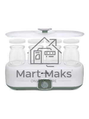 Йогуртница Kitfort KT-2006 20Вт 4б. 180 мл белый/зеленый