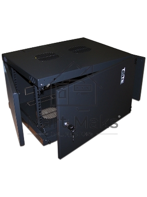 Шкаф настенный Next, 9U 550x450, металлическая дверь, черный