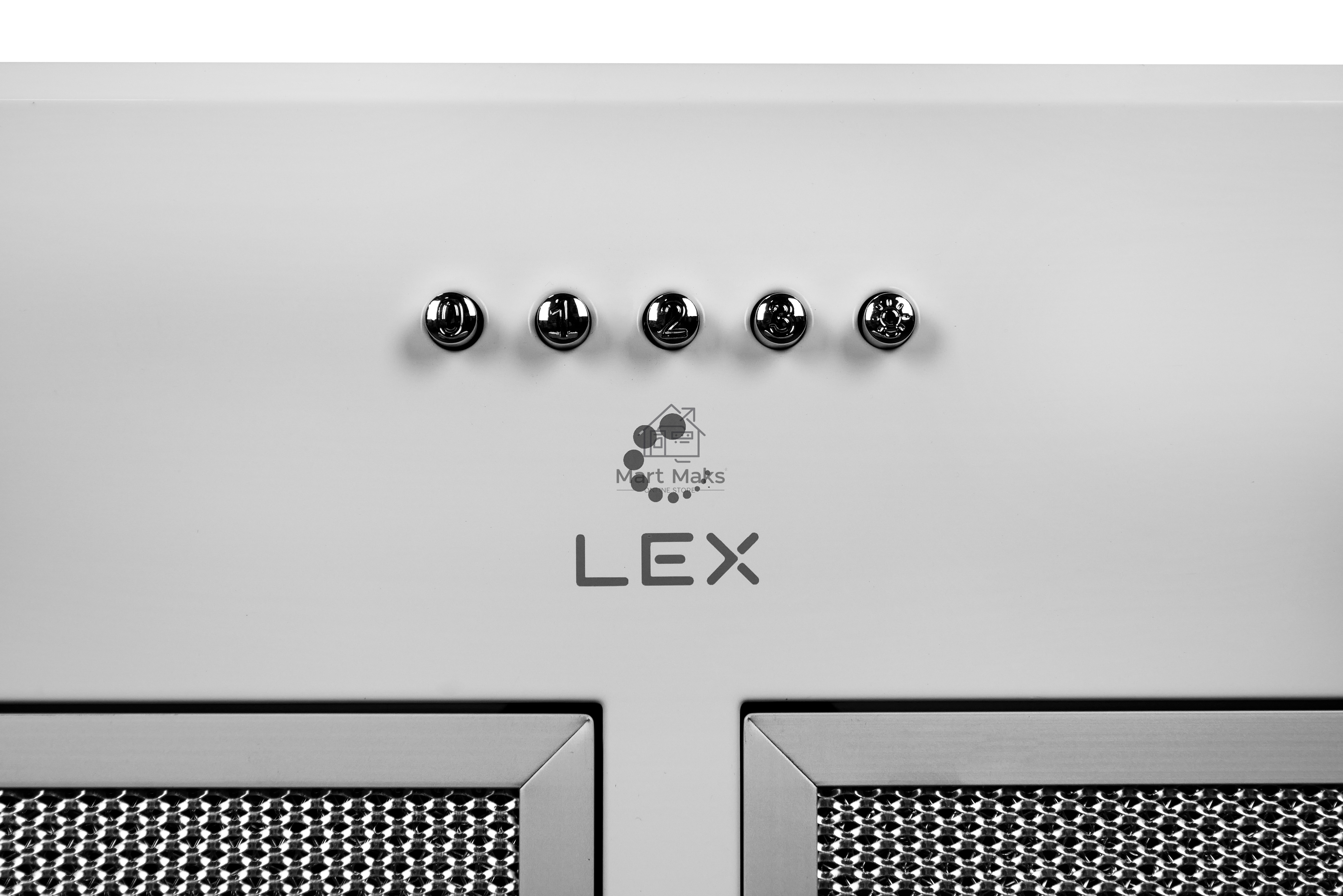 Вытяжка встраиваемая Lex GS Bloc P 900 белый управление: кнопочное (1 мотор)