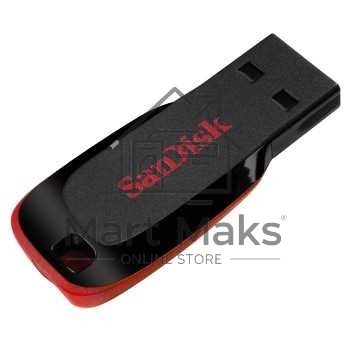 Флешка USB R/W R/W Sandisk 64Gb Cruzer Blade SDCZ50-064G-B35 USB2.0 черный/красный
