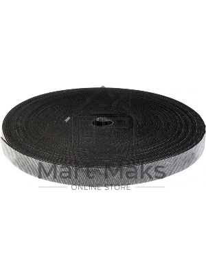 Хомут-липучка TWT шириной 20 мм, 30 м, черный