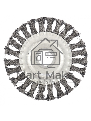 Щетка СИБРТЕХ для УШМ 125 мм, посадка 22,2 мм, плоская 746327