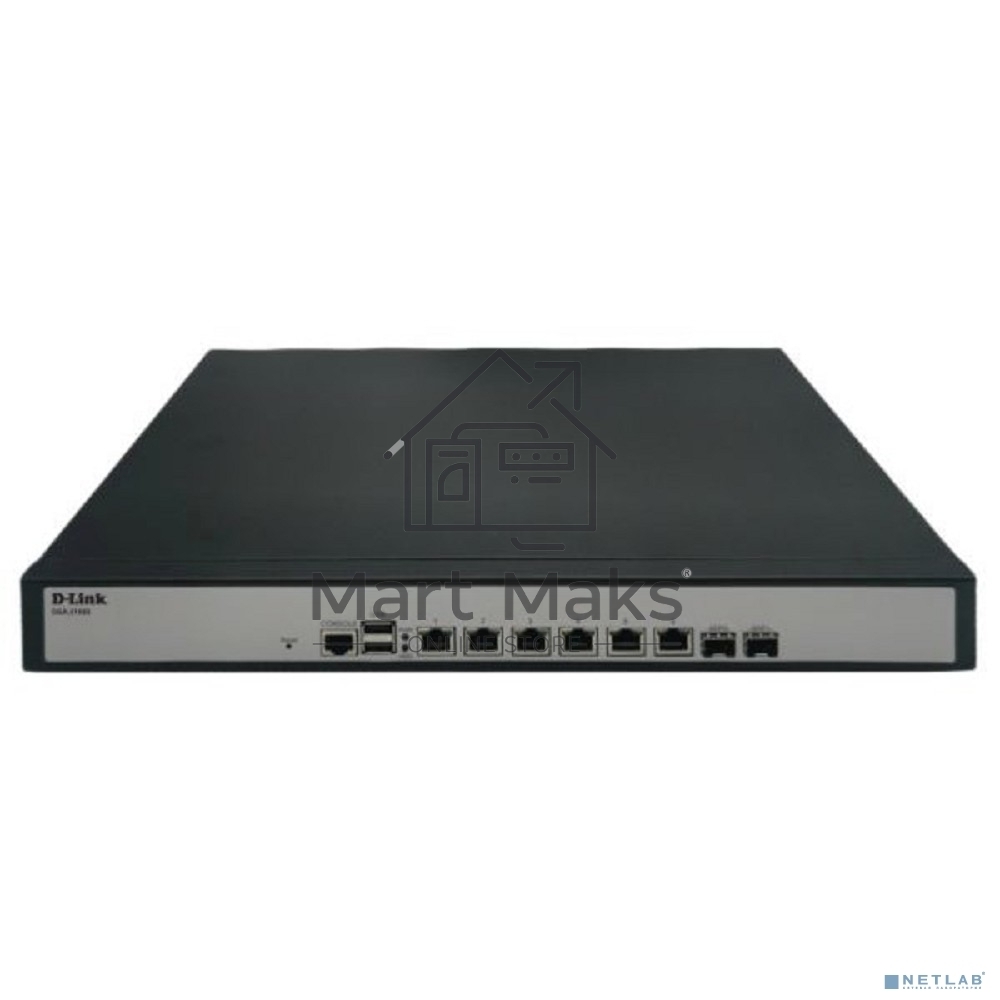 Сервисный маршрутизатор D-Link DSA-2108S/A1A с 6 настраиваемыми портами 10/100/1000Base-T и 2 портами 1000Base-X SFP