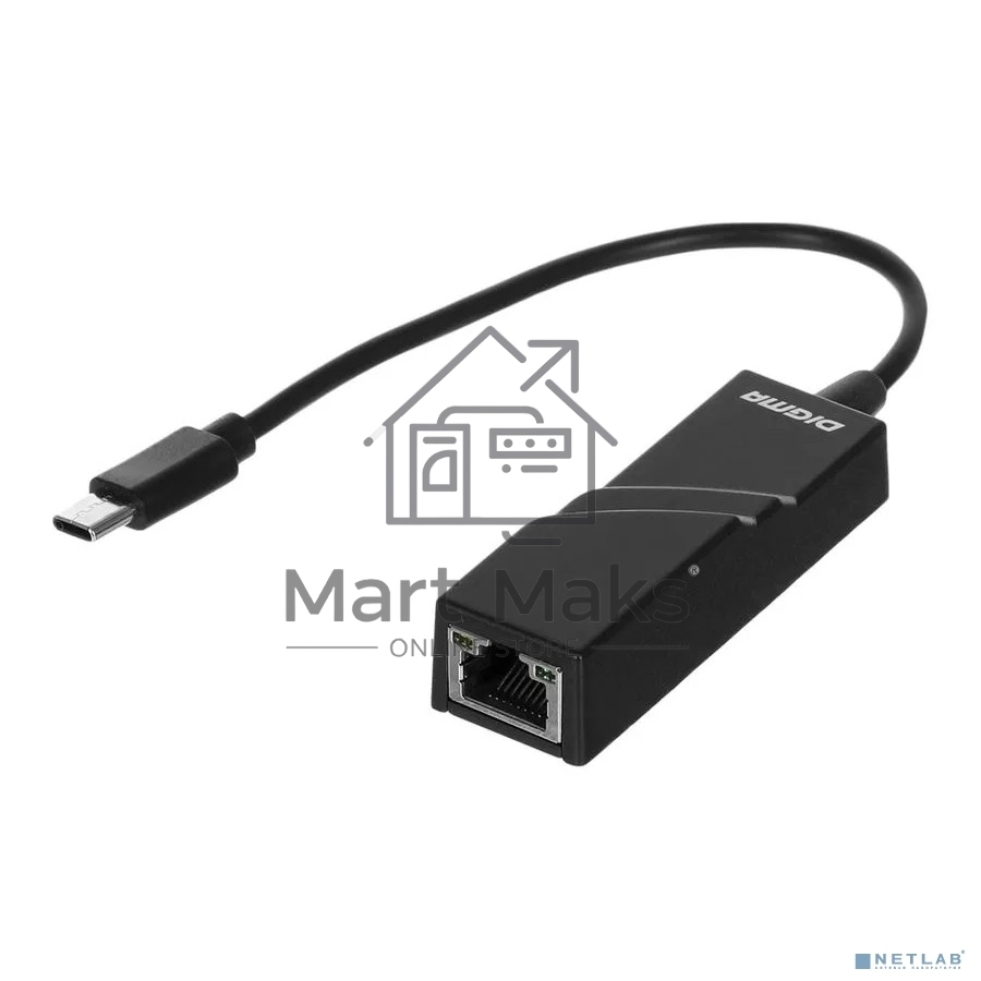 Сетевой адаптер Ethernet Digma D-USBC-LAN100 USB Type-C