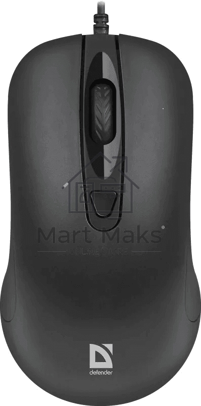 Мышь проводная Defender Classic MB-230 черный, 1600 dpi, USB, кнопки - 4