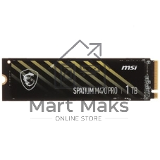 Накопитель SSD MSI M.2 2280 1Tb SPATIUM M470 PRO Client SSD S78-440L0J0-P83, PCIe Gen4x4 with NVMe