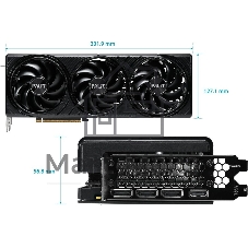 Видеокарта Palit GeForce RTX 5080 Infinity 3, 16 GB GDDR7, 256 bit, 3xDisplayPort, HDMI, GPU 2295 MHz