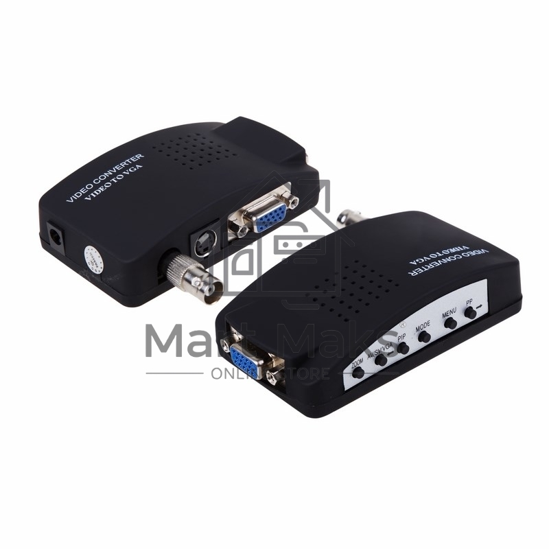 Конвертер BNC\RCA + S-video на VGA (в комплекте переходник гн. BNC – шт. RCA) Rexant