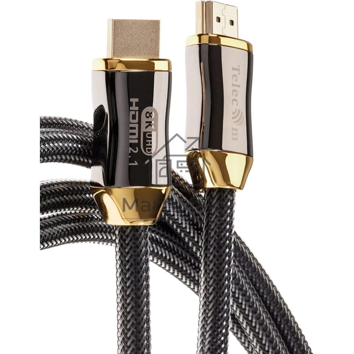 Кабель HDMI 19M/M,ver. 2.1, 8K@60 Hz 3m метал разъемы, нейлоновая оплетка Telecom <TCG300-3M>