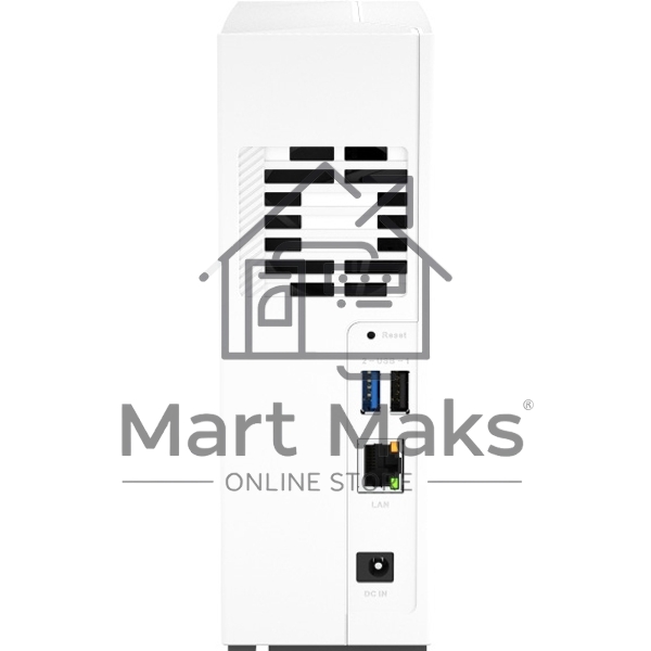 Сетевое хранилище SMB QNAP TS-133 NAS 1 HDD tray. ARM 4-core Cortex-A55 1.8GHz, ram 2 GB (max), 1x1GbE, 1xUSB 2.0 port,1xUSB 3.2 Gen 1