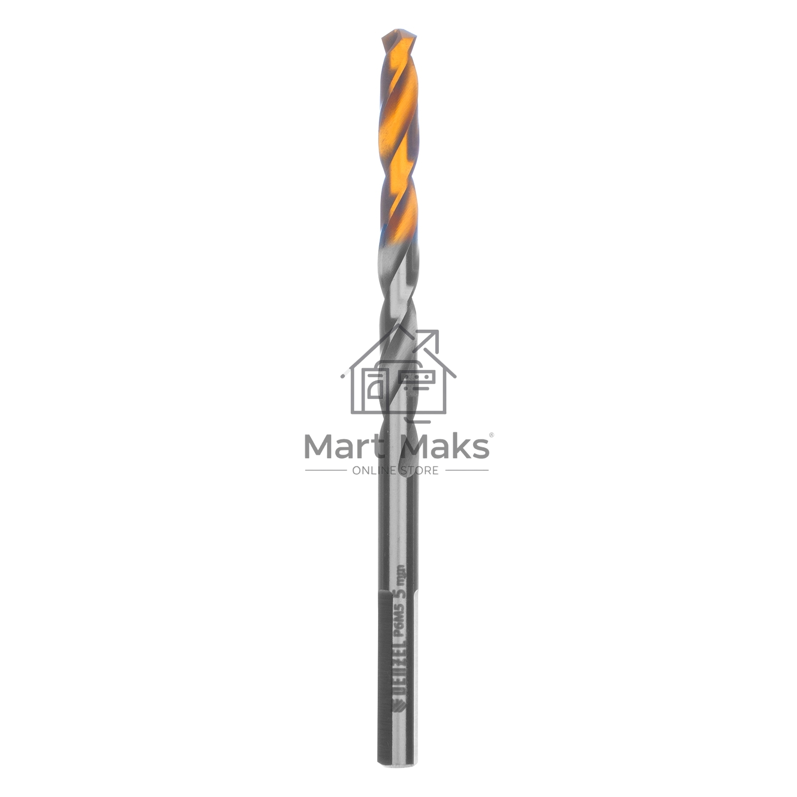 Сверло спиральное по металлу 5 x 86мм, Р6М5, Golden Tip Denzel
