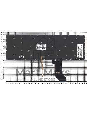 Клавиатура для ноутбука Lenovo IdeaPad Y700 Y700-15ISK черная без рамки с подсветкой