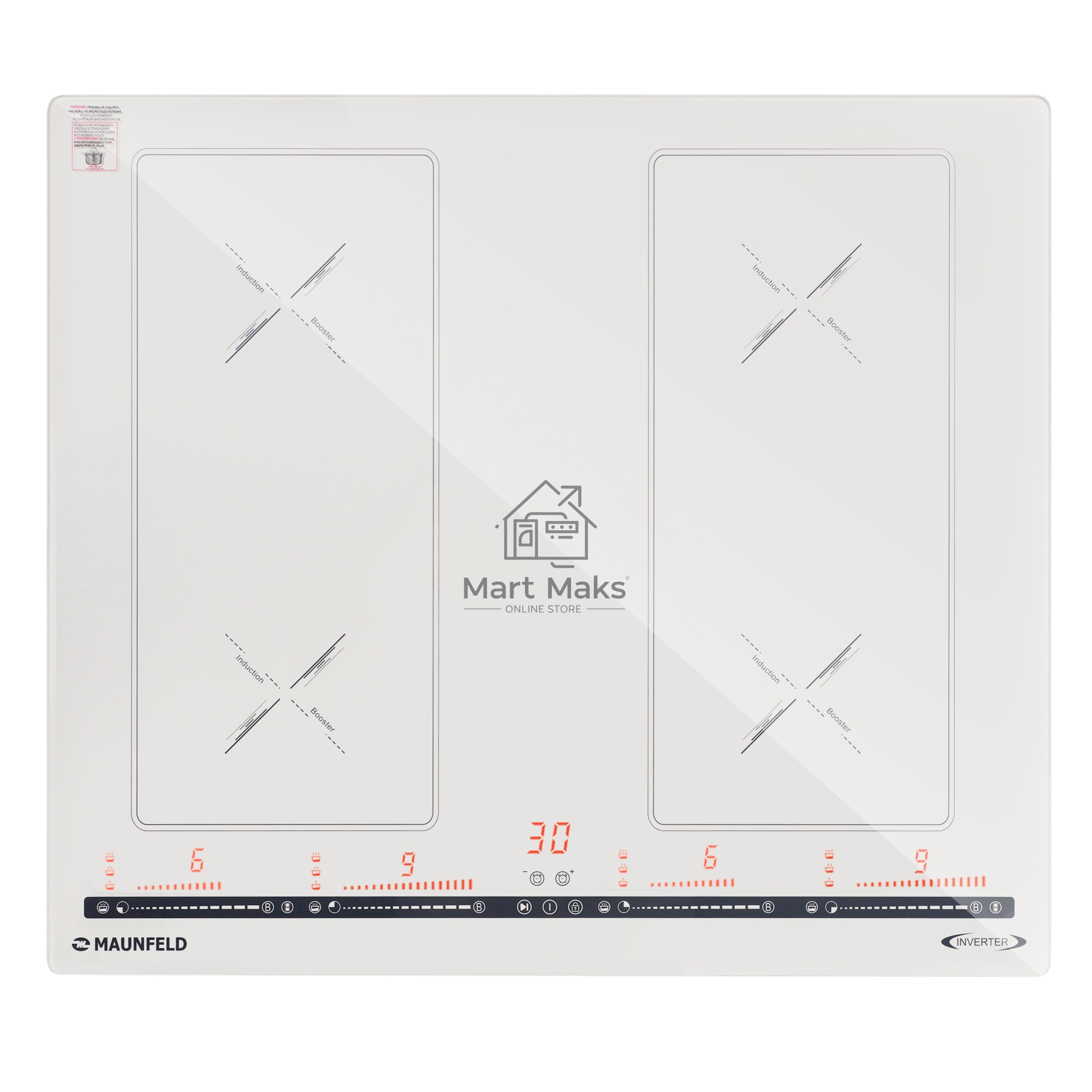 Индукционная варочная панель Maunfeld CVI594SB2BGA Inverter бежевый