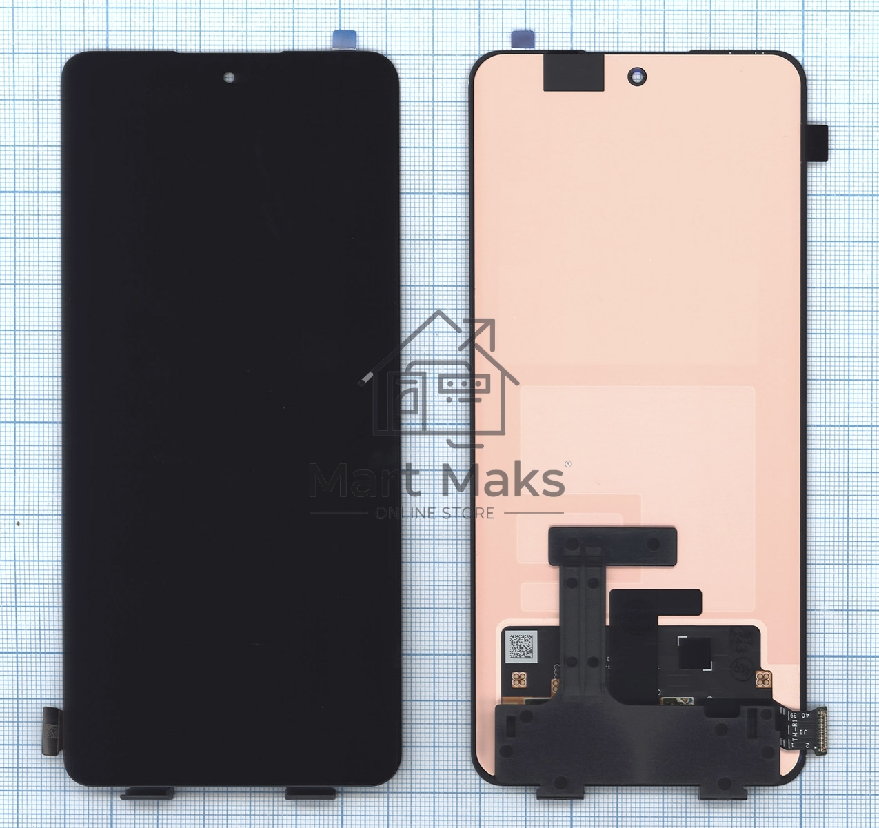 Дисплей для OPPO Reno 10 5G (CPH2531) в сборе с тачскрином черный