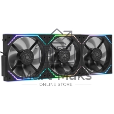 Кулер для корпуса Thermalright TL-M12QR Reverse (124x120x25mm, 4-pin PWM, ARGB, 47.6CFM, 23.2dBA, 1500RPM, черный)
