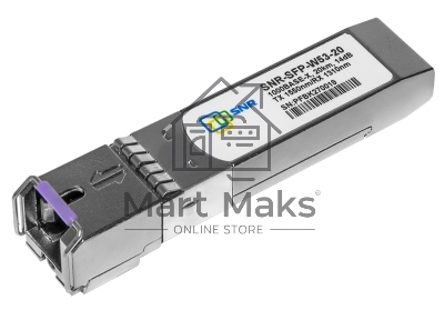 Модуль SNR SFP WDM, дальность до20км (14dB), 1550нм