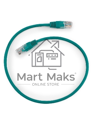 Патч-корд UTP Cablexpert кат.5e, 0.5м, литой, многожильный (зеленый)